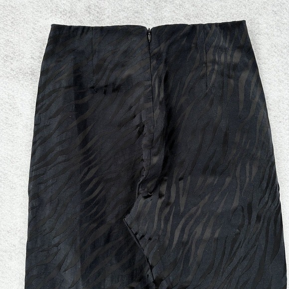 Rag & Bone Simone Pants Womens 2 Zebra Jacquard Slim Fit Cropped Ankle Black - Picture 7 of 13